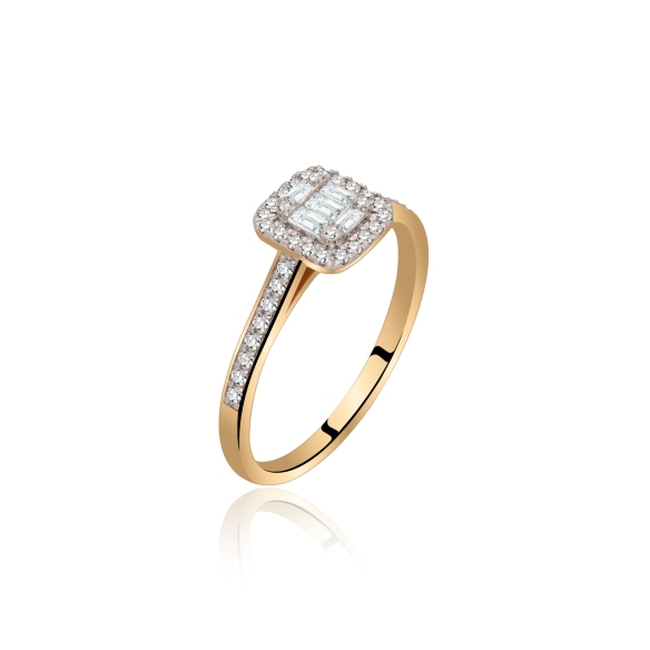 Pierścionek Złoty Z Brylantami 0,33ct RSRR55694Y