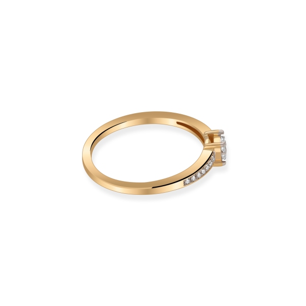 Pierścionek Złoty Z Brylantami 0,08ct RSMR2870Y