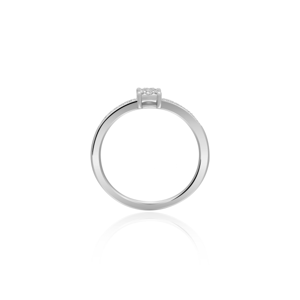 Pierścionek Złoty Z Brylantami 0,08ct RSMR2870Y