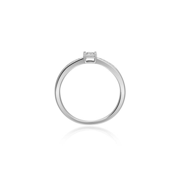 Pierścionek Złoty Z Brylantem 0,08ct RSJR20490Y