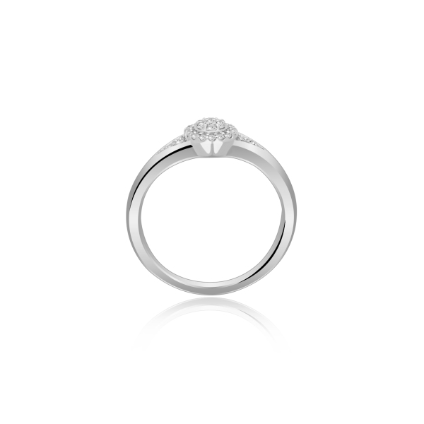 Pierścionek Złoty Z Brylantami 0,15ct RSRR55698Y