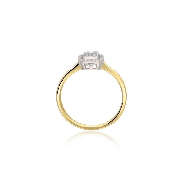 Pierścionek Złoty Z Brylantami 0,22ct RSJR15183