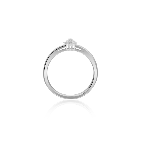 Pierścionek Złoty Z Brylantami 0,09ct RSMR19590W