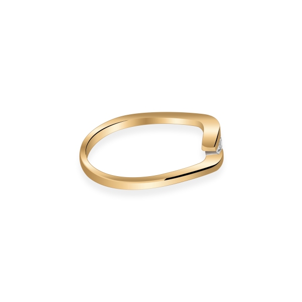 Pierścionek Złoty Z Brylantem 0,15ct RS0393