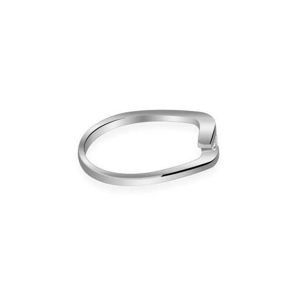 Pierścionek Złoty Z Brylantem 0,15ct RS0393