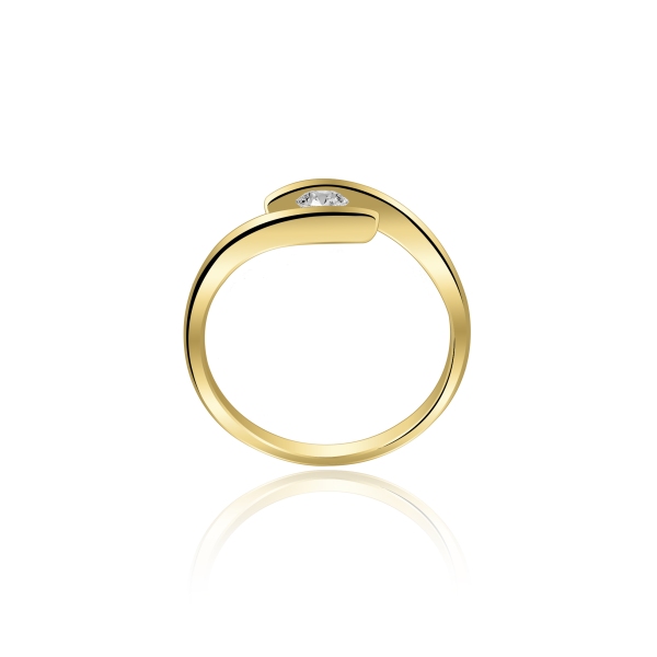 Pierścionek Złoty Z Brylantem 0,15ct RS0393