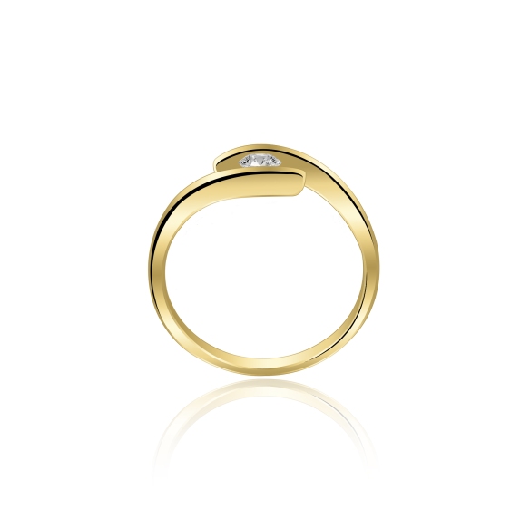 Pierścionek Złoty Z Brylantem 0,15ct RS0393