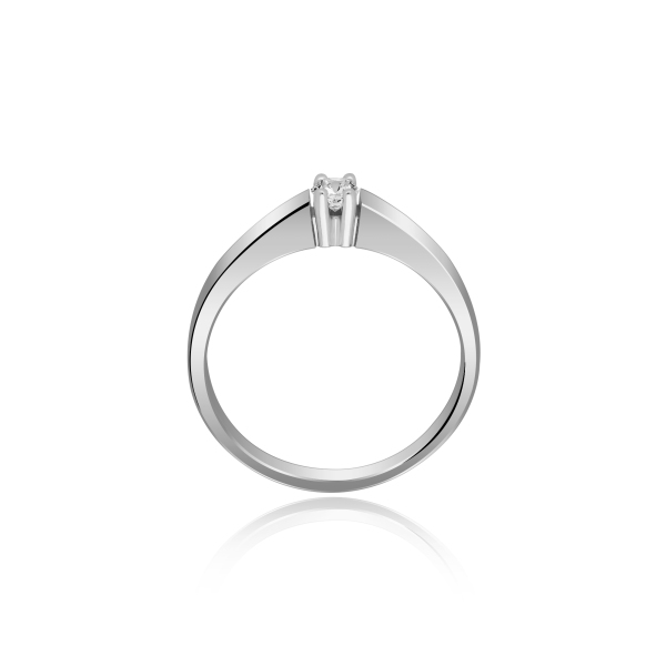 Pierścionek Złoty Z Brylantem 0,15ct RSR025
