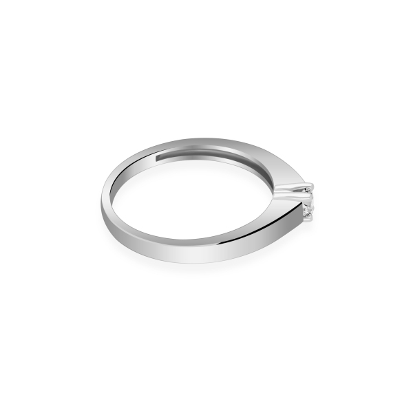 Pierścionek Złoty Z Brylantem 0,15ct RSR025