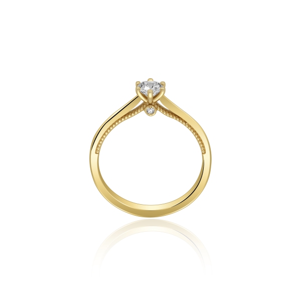 Pierścionek Złoty Z Brylantami 0,31ct RS055