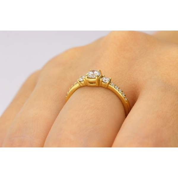 Pierścionek Złoty Z Brylantami 0,50ct RS008