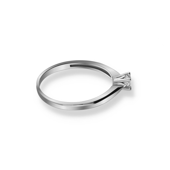 Pierścionek Złoty Z Brylantem 0,10ct RS0172