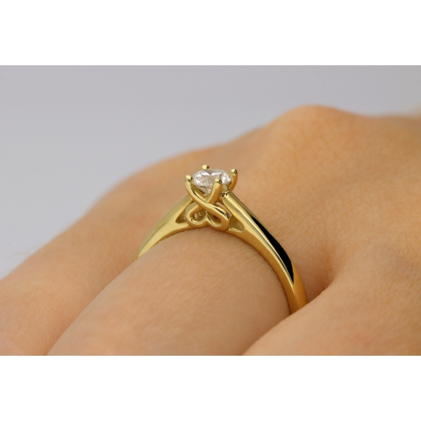 Pierścionek Z Brylantem 0,30ct RS9971