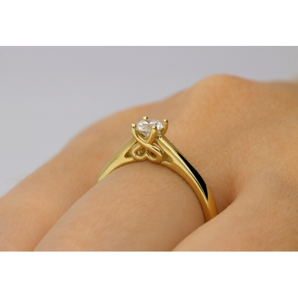 Pierścionek Z Brylantem 0,30ct RS9971