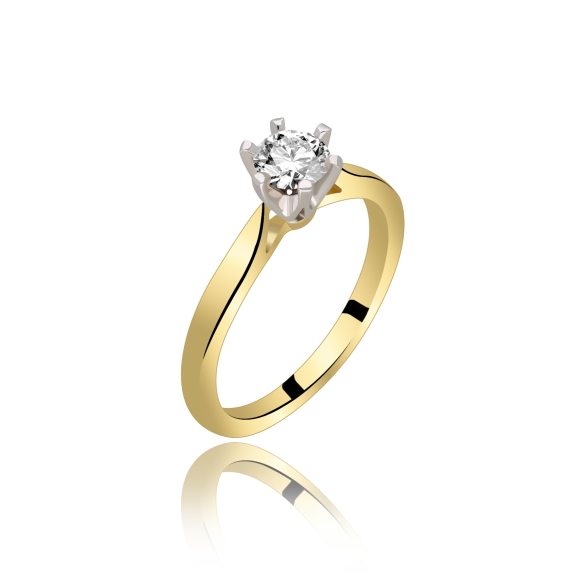 Pierścionek Złoty Z Brylantem 0,30ct RS0336