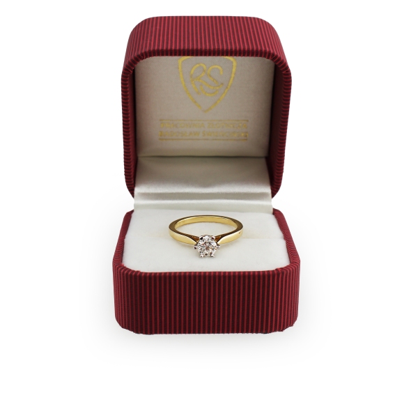 Pierścionek Złoty Z Brylantem 0,30ct RS0336