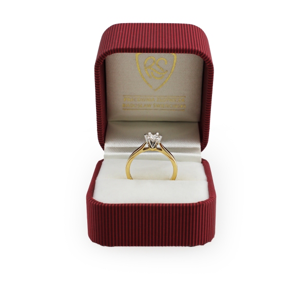 Pierścionek Złoty Z Brylantem 0,30ct RS0336