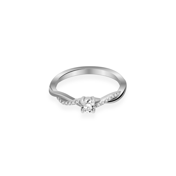 Pierścionek Złoty Z Brylantami 0,17ct RS0307