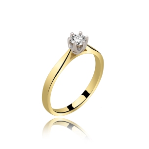 Pierścionek Złoty Z Brylantem 0,30ct RS0284
