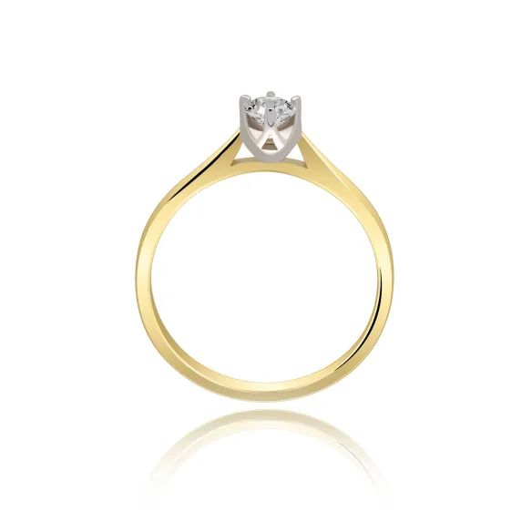 Pierścionek Złoty Z Brylantem 0,30ct RS0284