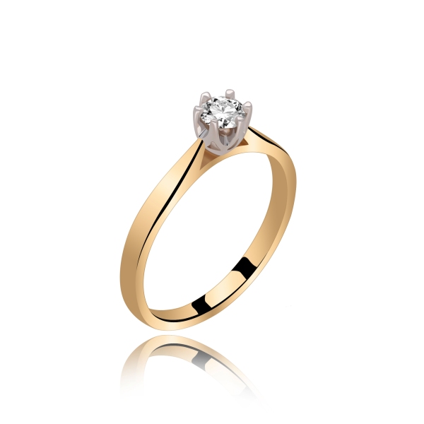Pierścionek Złoty Z Brylantem 0,30ct RS0284