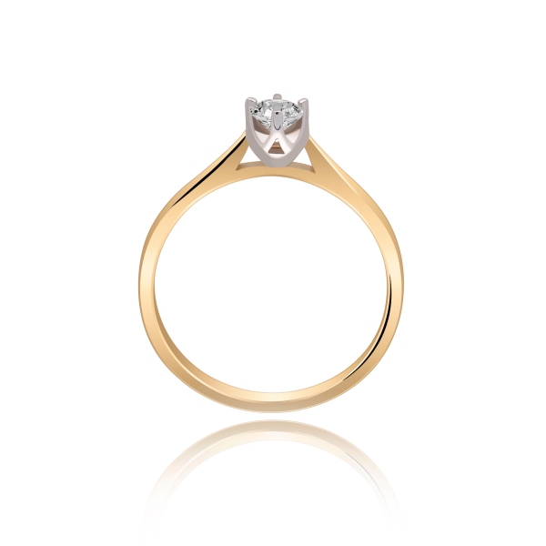 Pierścionek Złoty Z Brylantem 0,30ct RS0284