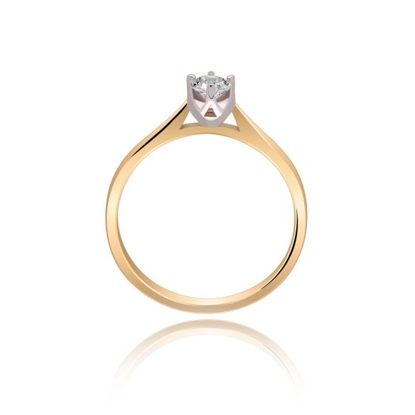 Pierścionek Złoty Z Brylantem 0,30ct RS0284