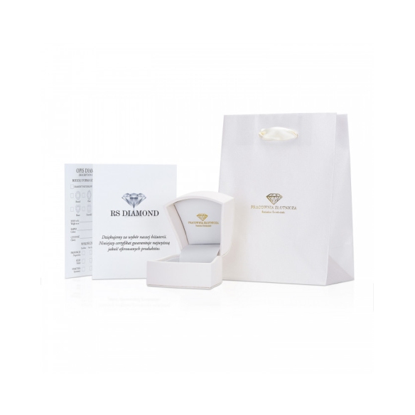 Pierścionek Złoty Z Brylantami 0,19ct RS0449