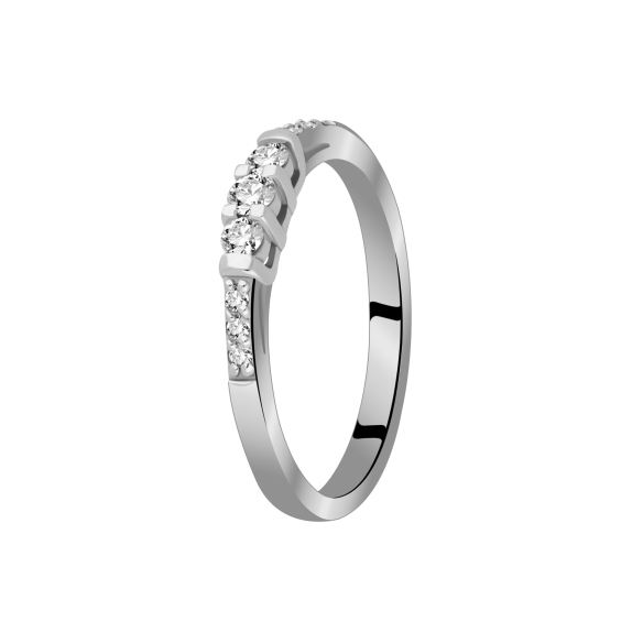 Pierścionek Złoty Z Brylantami 0,19ct RS0449