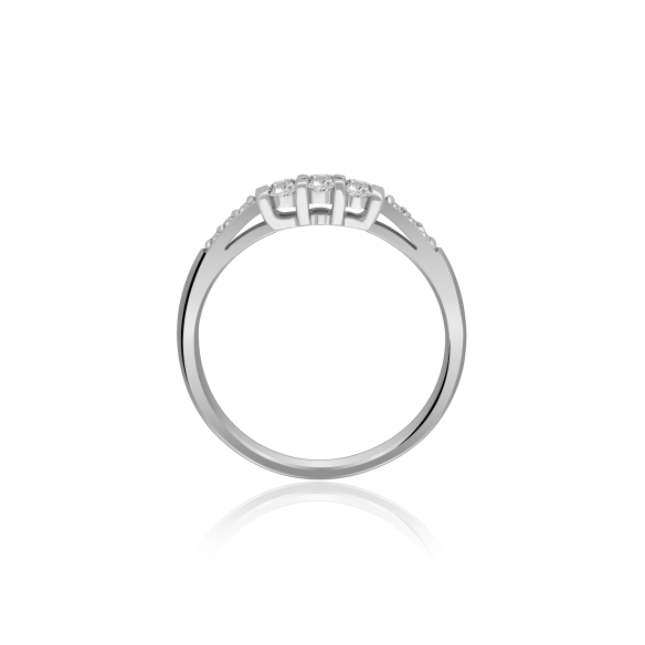 Pierścionek Złoty Z Brylantami 0,19ct RS0449