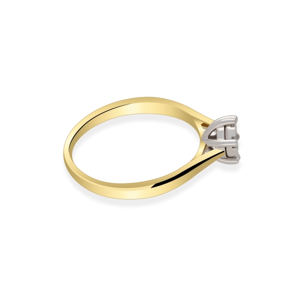 Pierścionek Złoty Z Brylantami 0,19ct  RSR74222YW