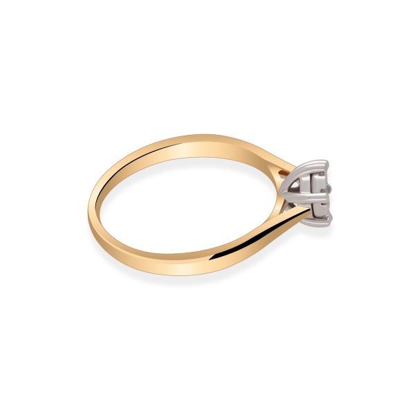 Pierścionek Złoty Z Brylantami 0,19ct  RSR74222YW