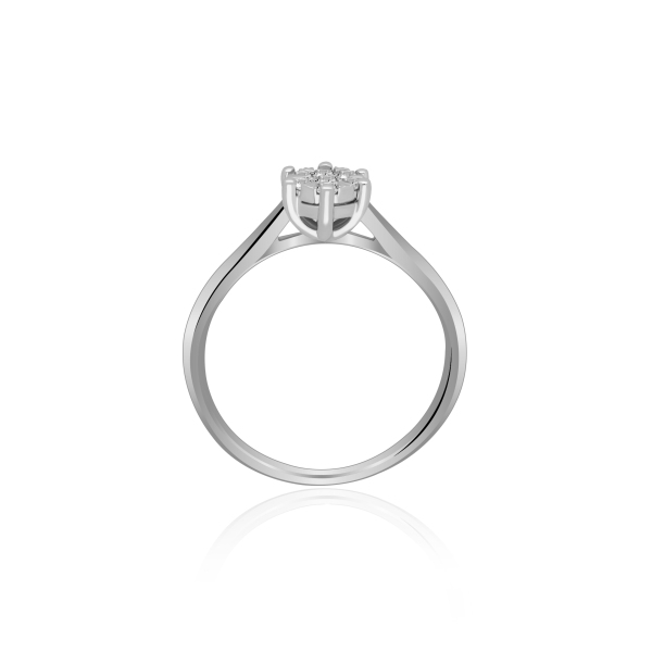 Pierścionek Złoty Z Brylantami 0,19ct  RSR74222YW