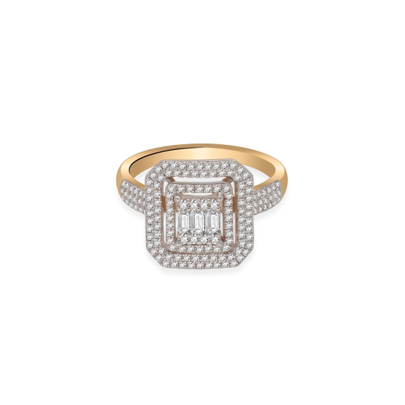 Pierścionek Złoty Z Brylantami 0,62ct RSR84316Y