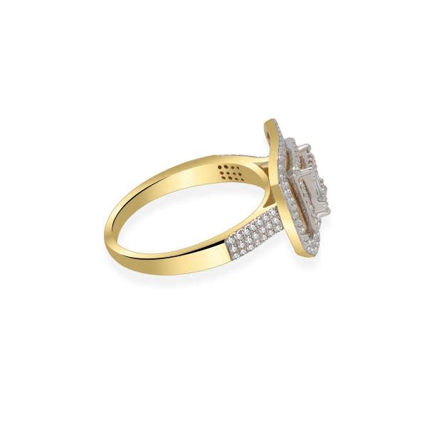 Pierścionek Złoty Z Brylantami 0,62ct RSR84316Y