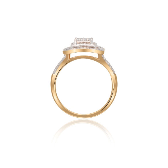 Pierścionek Złoty Z Brylantami 0,62ct RSR84316Y