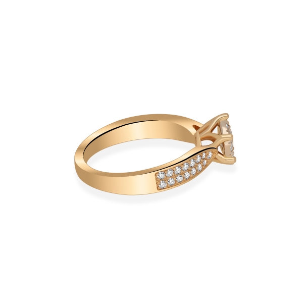 Pierścionek Złoty Z Brylantami 0,73ct RSR091