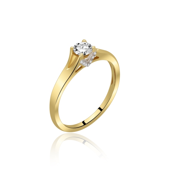 Pierścionek Złoty Z Brylantami 0,33ct RSR40495Y