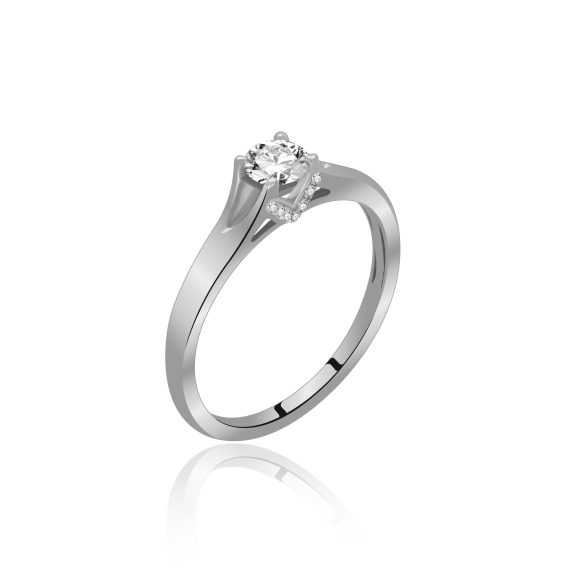 Pierścionek Złoty Z Brylantami 0,33ct RSR40495Y