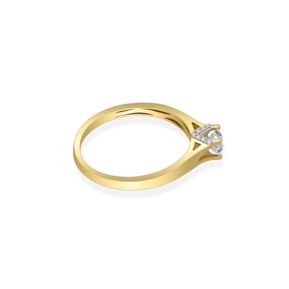 Pierścionek Złoty Z Brylantami 0,33ct RSR40495Y