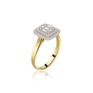 Pierścionek Złoty Z Brylantami 0,36ct RSR59279YW