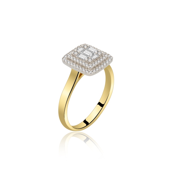 Pierścionek Złoty Z Brylantami 0,36ct RSR59279YW