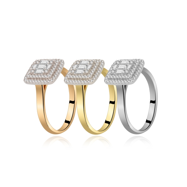 Pierścionek Złoty Z Brylantami 0,36ct RSR59279YW