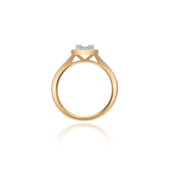 Pierścionek Złoty Z Brylantami 0,39ct RSR80432Y