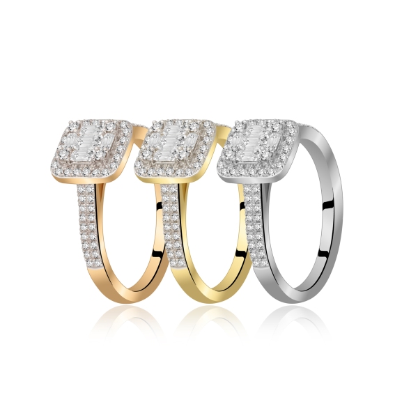 Pierścionek Złoty Z Brylantami 0,39ct RSR80432Y