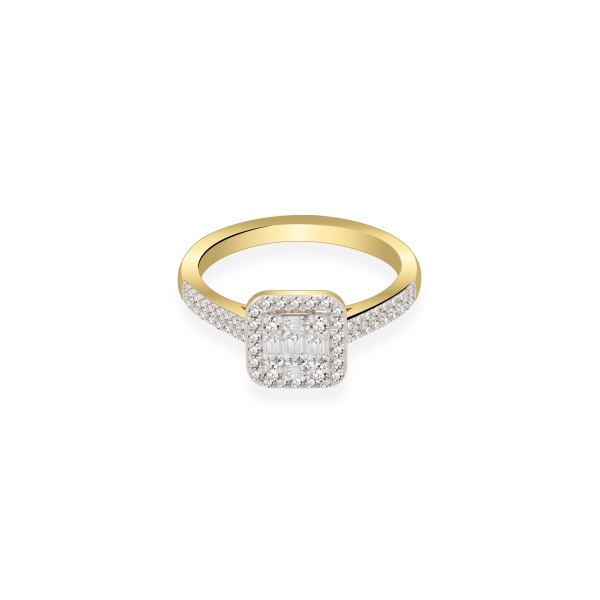 Pierścionek Złoty Z Brylantami 0,39ct RSR80432Y