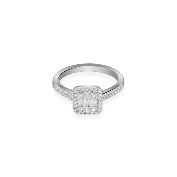 Pierścionek Złoty Z Brylantami 0,39ct RSR80432Y