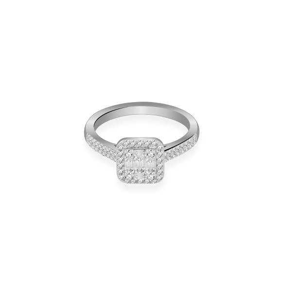 Pierścionek Złoty Z Brylantami 0,39ct RSR80432Y