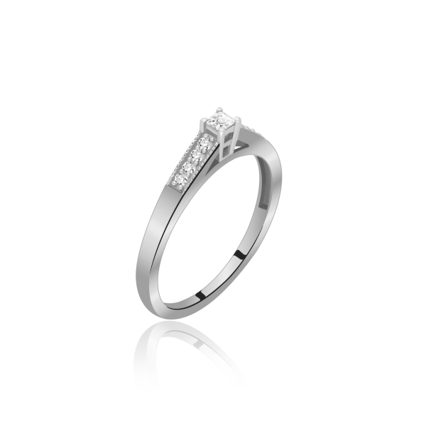 Pierścionek Złoty Z Brylantami 0,15ct RSV0055