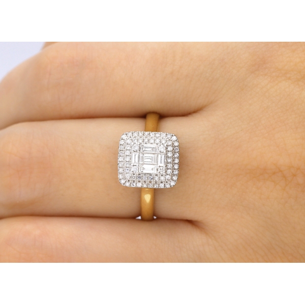 Pierścionek Złoty Z Brylantami 0,36ct RSR59279YW